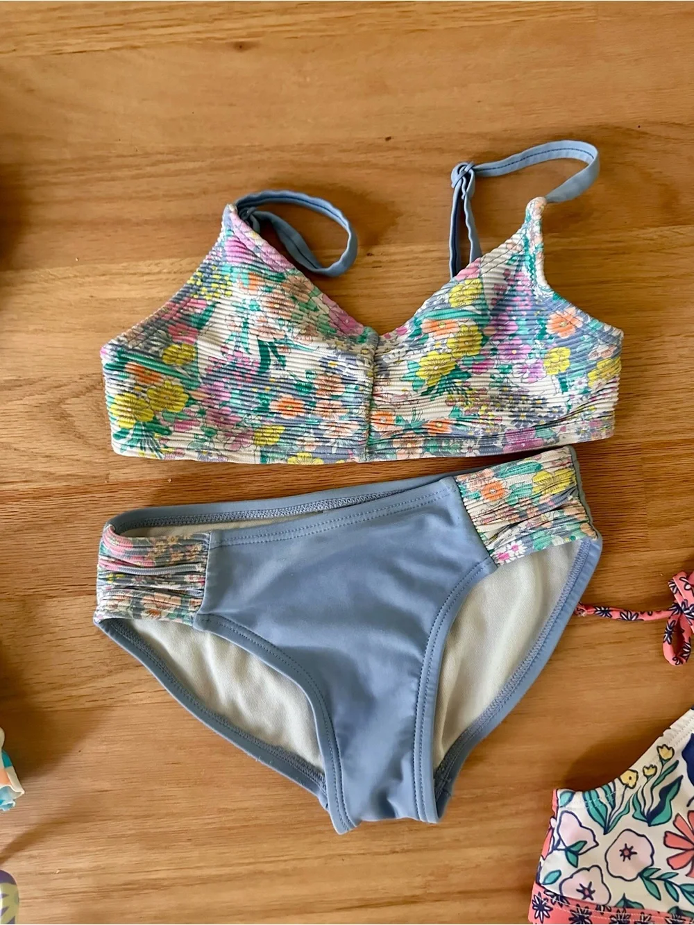 Girls bundle Two-Piece bikini Swimsuit lot-  Sz 4/5 cat and Jack art class